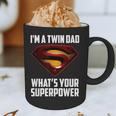 I'm A Twin DAD-What's Your Superpower Graphic Print Coffee Mug
