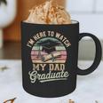 I'm Here To Watch My Dad Graduated 2025 Graduation Graphic Print Coffee Mug