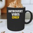 Introvert Vibes Only Graphic Print Coffee Mug Introvert Vibes Only Graphic Print Coffee Mug