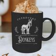 Introvert But Willing To Discuss Donkeys Vintage Retro Graphic Print Coffee Mug