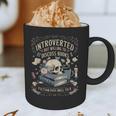 Introverted But Willing To Discuss Books Club Cozy Aesthetic Graphic Print Coffee Mug