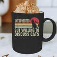 Introverted But Willing To Discuss Cats Kitten Pet Lover Graphic Print Coffee Mug Introverted But Willing To Discuss Cats Kitten Pet Lover Graphic Print Coffee Mug