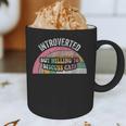 Introverted But Willing To Discuss Cats Rainbow Graphic Print Coffee Mug Introverted But Willing To Discuss Cats Rainbow Graphic Print Coffee Mug