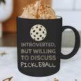 Introverted But Willing To Discuss Pickleball Graphic Print Coffee Mug Introverted But Willing To Discuss Pickleball Graphic Print Coffee Mug