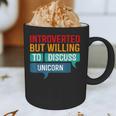 Introverted But Willing To Discuss Unicorn Graphic Print Coffee Mug Introverted But Willing To Discuss Unicorn Graphic Print Coffee Mug