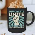 Introverts Unite Separately Introverted Antisocial Graphic Print Coffee Mug Introverts Unite Separately Introverted Antisocial Graphic Print Coffee Mug