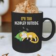 It's Too Peopley Outside Introvert And Cat Lover Men Women Kids Graphic Print Coffee Mug It's Too Peopley Outside Introvert And Cat Lover Men Women Kids Graphic Print Coffee Mug