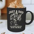 Just a Dad Who Always Came Back With The Milk Shirt Bigfoot Graphic Print Coffee Mug