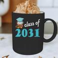 Kids Class Of 2031 Graduation Year T-Shirt Back To School Graphic Print Coffee Mug
