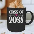 Kindergarten Class Of 2038 First Day School Graduation Girls Graphic Print Coffee Mug