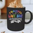 Last Day Of School Year 2025 Preschool Autograph Graduation Graphic Print Coffee Mug