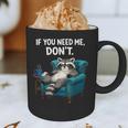 Lazy Raccoon Sarcastic Introvert Humor Japanese Animal Graphic Print Coffee Mug