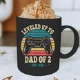 I Leveled Up To Dad Of 2 2026 Promoted To Dad Of Two Kids Graphic Print Coffee Mug