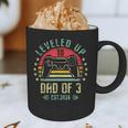 I Leveled Up To Dad Of 3 2026 Promoted To Dad Of Three Kids Graphic Print Coffee Mug