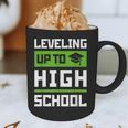 Leveling Up To High School Tee Shirt Gaming Graduation Graphic Print Coffee Mug