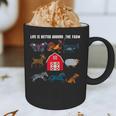 Life Is Better Around The Farm Nostalgia Trendy Graphic Print Coffee Mug