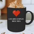 Life Was Simpler Back Then Nostalgia Retro Game Graphic Print Coffee Mug Life Was Simpler Back Then Nostalgia Retro Game Graphic Print Coffee Mug