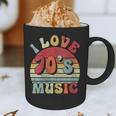 I Love 70's Music Retro Style Nostalgia Cassette 1970s Party Graphic Print Coffee Mug