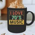 I Love 70's Music Retro Style Nostalgia Vibe 1970 70's Party Graphic Print Coffee Mug I Love 70's Music Retro Style Nostalgia Vibe 1970 70's Party Graphic Print Coffee Mug