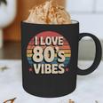 I Love 80’s Vibes Retro 80s Style Vintage Sunset Nostalgia Graphic Print Coffee Mug