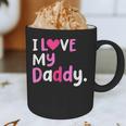 I Love My Daddy Best Dad Ever Father's Day Cool Kids Graphic Print Coffee Mug