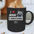 I Love Jesus And Raccoons Mom Dad Christian Love Jesus Bible Graphic Print Coffee Mug