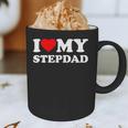 I Love My Step-Dad Heart Family Grandpa StepDad Bonus Dad Graphic Print Coffee Mug