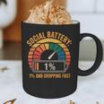 Low Social Battery Introvert Energy Graphic Print Coffee Mug Low Social Battery Introvert Energy Graphic Print Coffee Mug