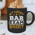 My Lucky Bar Exam Shirt Lawyer Law School Graduation Graphic Print Coffee Mug