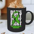 Lymphoma Cancer Awareness Lime Green Ribbon Dad's Fight Graphic Print Coffee Mug