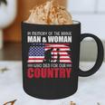 In Memory Of The Brave Man & Woman Memorial Day Graphic Print Coffee Mug