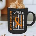 In Memory Of Dad Leukemia Awareness Father USA Flag Shirts Graphic Print Coffee Mug