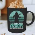 Mermaid Security Vintage Birthday Party Dad Father Day Graphic Print Coffee Mug