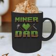 Miner Dad Birthday Boy Party Video Gamer Pixel Graphic Print Coffee Mug