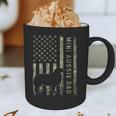 Mini Aussie Dad Australian Shepherd Dog Camo USA Flag Graphic Print Coffee Mug