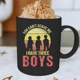 Mom Of 3 Boys Dad I Have Three Boys Dad Of 3 Boys Mom Of 3 Graphic Print Coffee Mug
