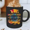 Motivated Educated Graduated Graduation Graphic Print Coffee Mug