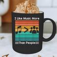 I Like Music More Than People Introvert Saying Quote Graphic Print Coffee Mug
