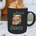 'My Weekend Is All Booked' Reading Book Introvert Librarian Graphic Print Coffee Mug