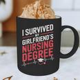 Nurse Graduation I Survived My Girlfriends Nursing Degree Graphic Print Coffee Mug