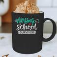 Nursing School Survivor RN Grad Nurse Graduation Student Graphic Print Coffee Mug