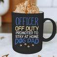 Officer Off Duty Dog Dad Cop Police Retirement Graphic Print Coffee Mug
