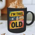 Im This Old Retro 80s 90s VHS Cassette Floppy Disk Nostalgia Graphic Print Coffee Mug