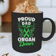 Organ Donation Green Ribbon Proud Dad Of An Organ Donor Graphic Print Coffee Mug