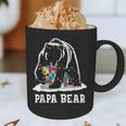 Papa Bear Autism Awareness Autism Matching Family Dad Graphic Print Coffee Mug