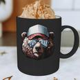 Papa Bear Face Cool Dad Style Retro Fathers Day Daddy Bear Graphic Print Coffee Mug