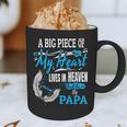 My Papa Lives In Heaven Shirt Memorial Day Papa Dad Grandpa Graphic Print Coffee Mug