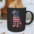 Patriotic Pitbull American Flag 4th Of July Dog Pitbull Dad Graphic Print Coffee Mug
