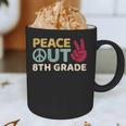Peace Out 8th Grade Graduation Last Day Of School Graphic Print Coffee Mug
