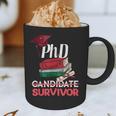 PhD PhD Graduation Gifts PhD Survivor T-Shirt Graphic Print Coffee Mug